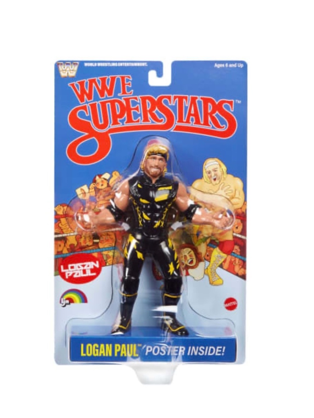 LJN WWE Superstars Logan Paul Action Figure Black Card
